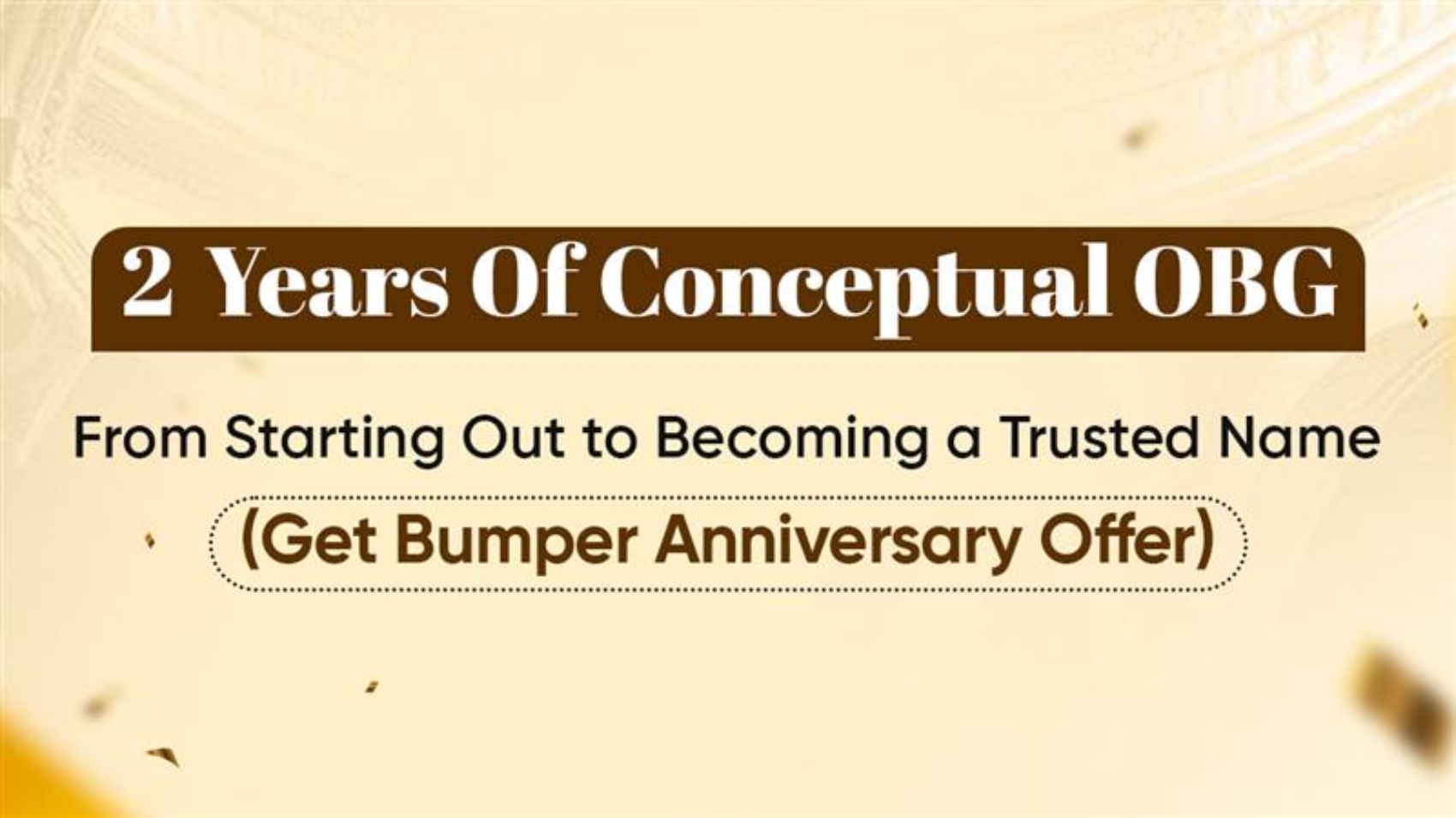 COBG Anniversary Offer