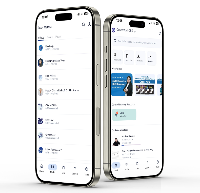 Conceptual OBG App Preview