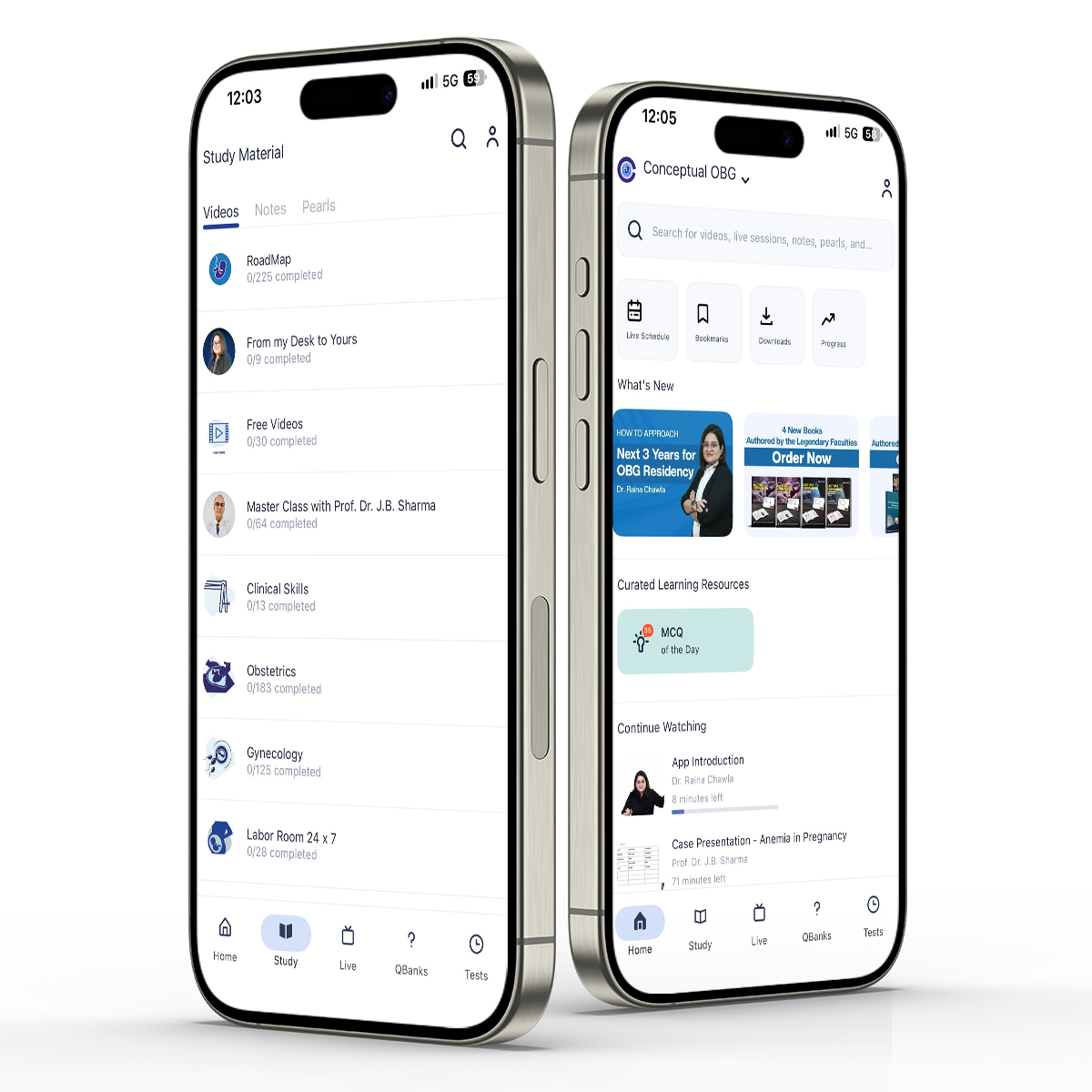 Conceptual OBG App Preview